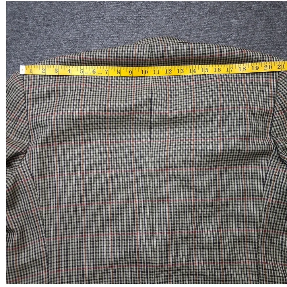 Brooks Brothers Mens 46 Long Pure Wool Glen Plaid Sport Coat Blazer‎ Multi Color